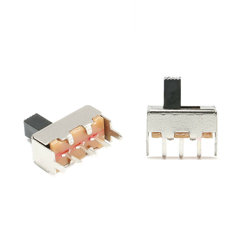 20pcs SS-12F44(1P2T)G5 Slide/Toggle switches 3 feet 2 gears Handle 5mm