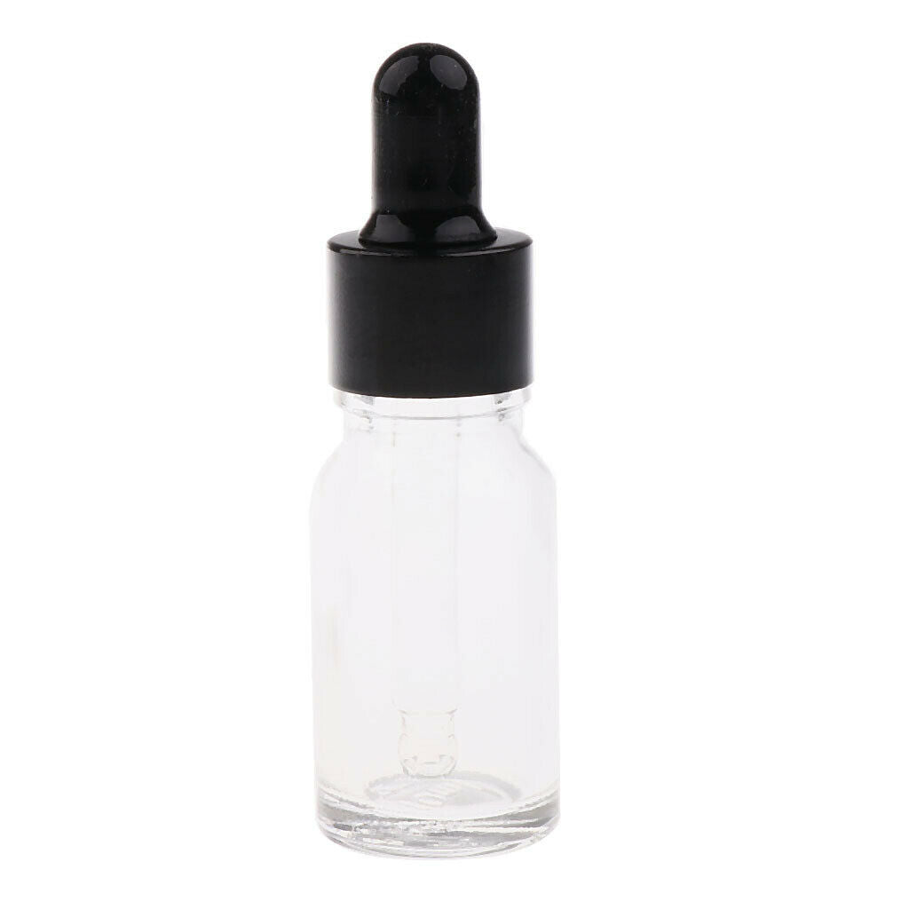 24 Piece 5ml/10ml Empty Essential Oil Bottle Container Liquid Dropper Clear