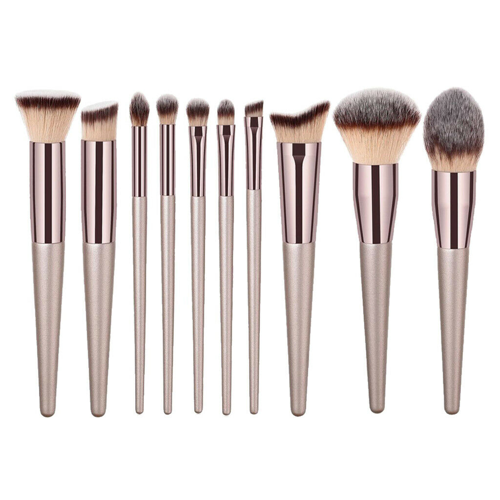 10pcs Large Soft Loose Powder Brush Setting Powder Blush Makeup Beauty Tool