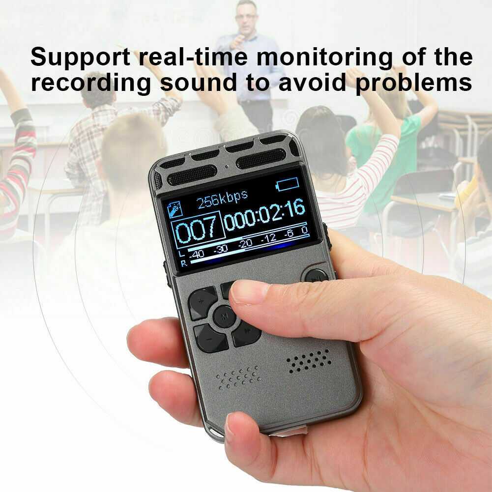 Rechargeable Digital Audio/Sound/Voice Recorder Dictaphone MP3 Player USB 2.0
