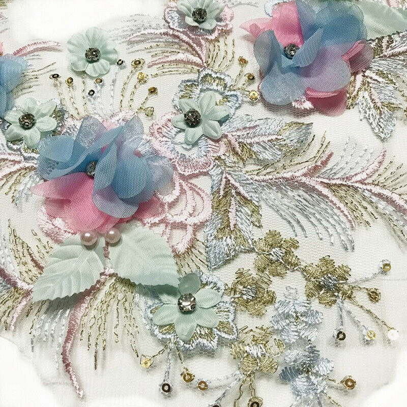Flower Patch Reversible Sequin Patches For Clothing Sew On Stickers Kids .l8