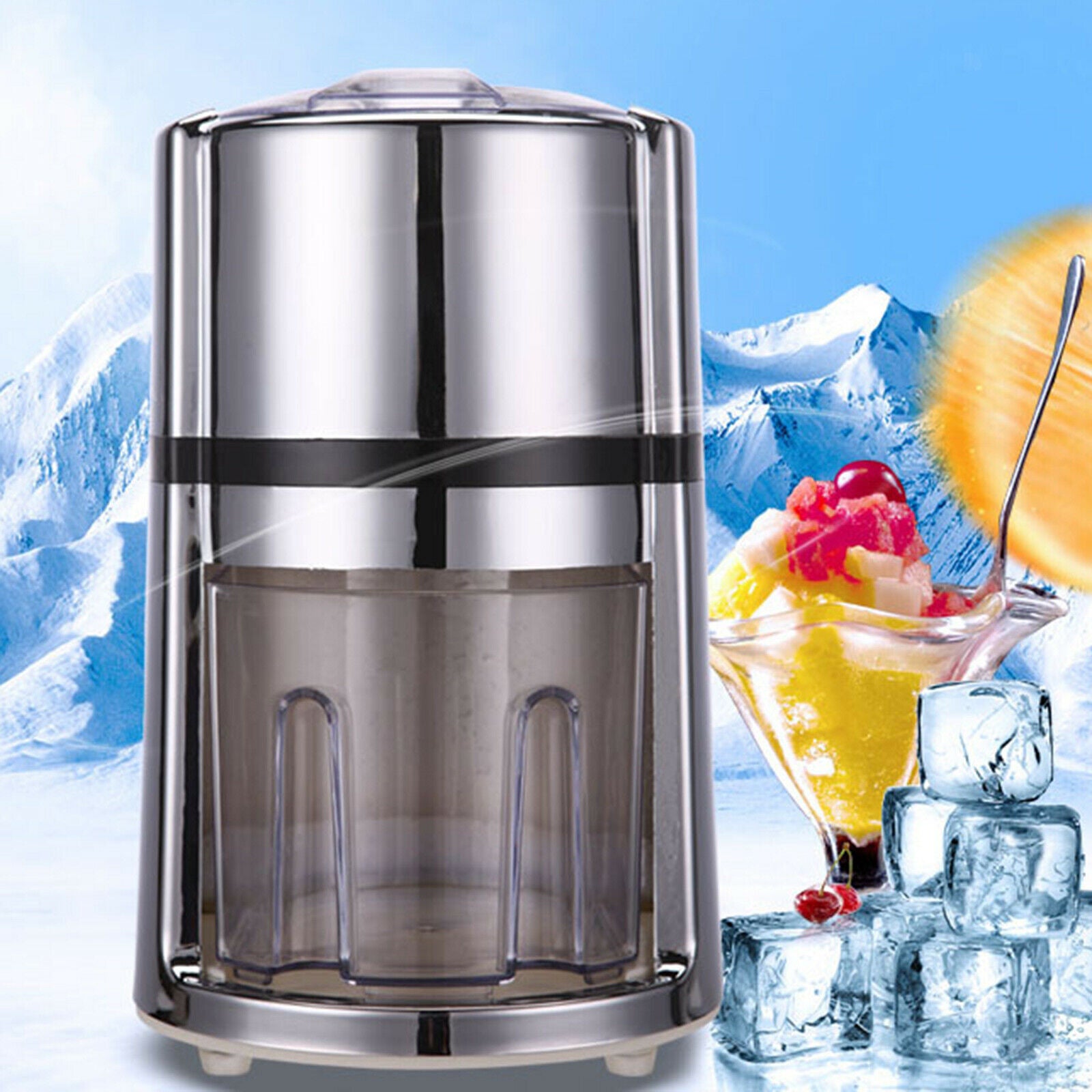 Portable Manual Ice Crusher Shaver Home DIY Handheld Ice Breaker Club Pub