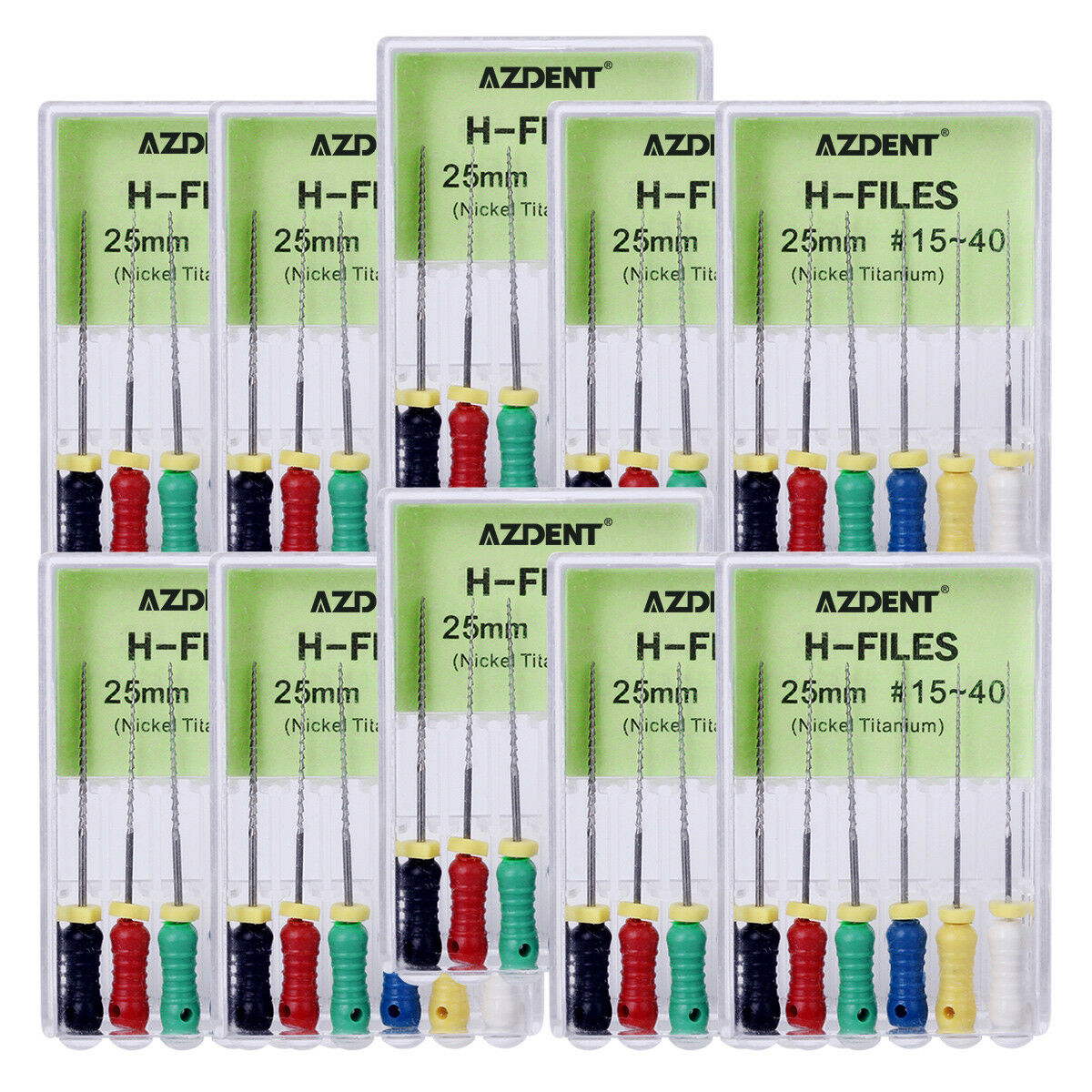20 Pack Dental Niti H-File Hand Use Files Endodontic Instruments 25mm #15-40