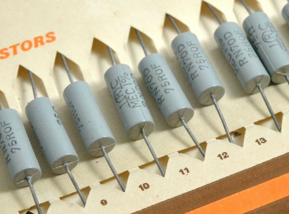 4pcs - TRW/IRC RN70D 75R 1% MIL Resistor