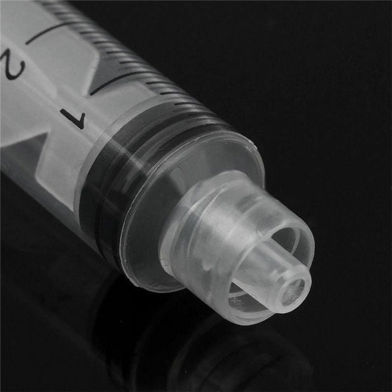 5PCS 5ml Disposable Sterile Syringe Crimp Chemical Needle Tips For Glue Oil Ink