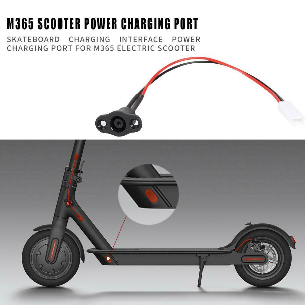 M365 Electric Scooter Charging Interface Skateboard ABS Power Charging Port