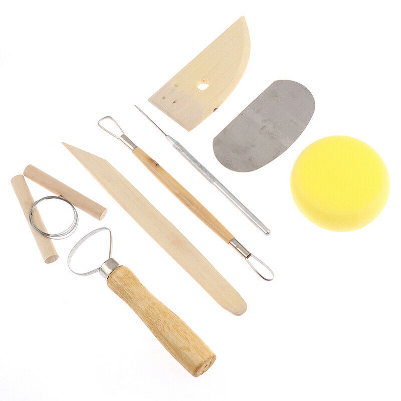 8Pcs/set Pottery DIY Tool Clay Molding Ceramics Molding Tools Artwork KitBDAU