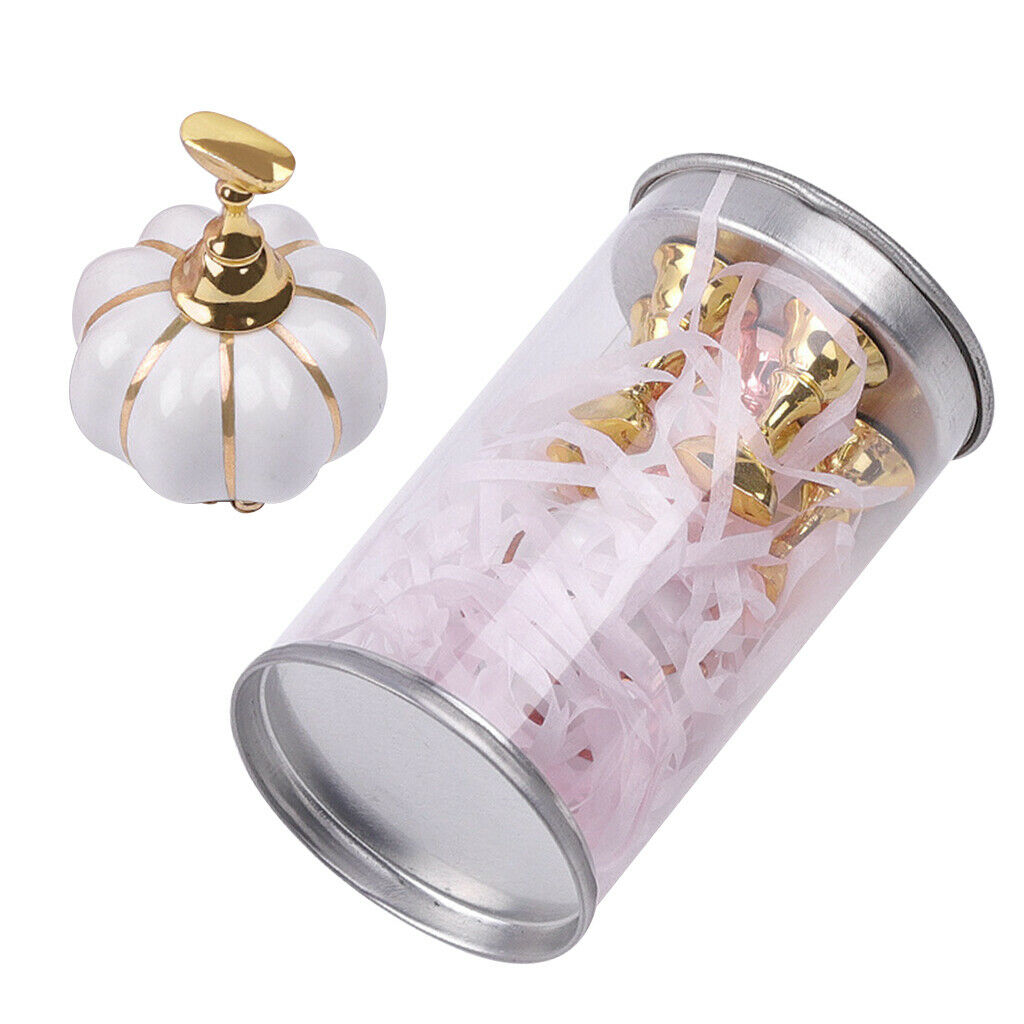 Pumpkin Shaped Acrylic Finger Nail DIY Nail Art Display Stand Training Tools