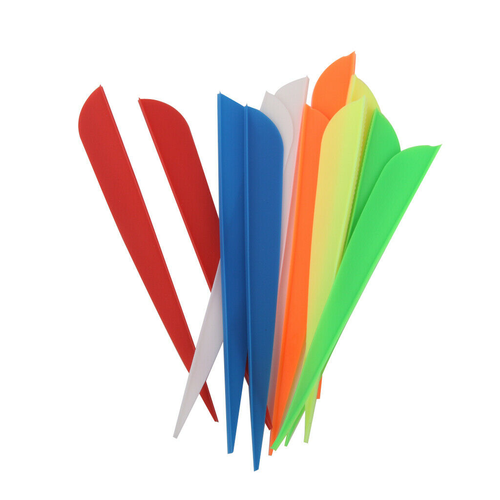 24x Mixed Color Hunting Shooting Archery DIY Arrow Parts Fletching 3" 5