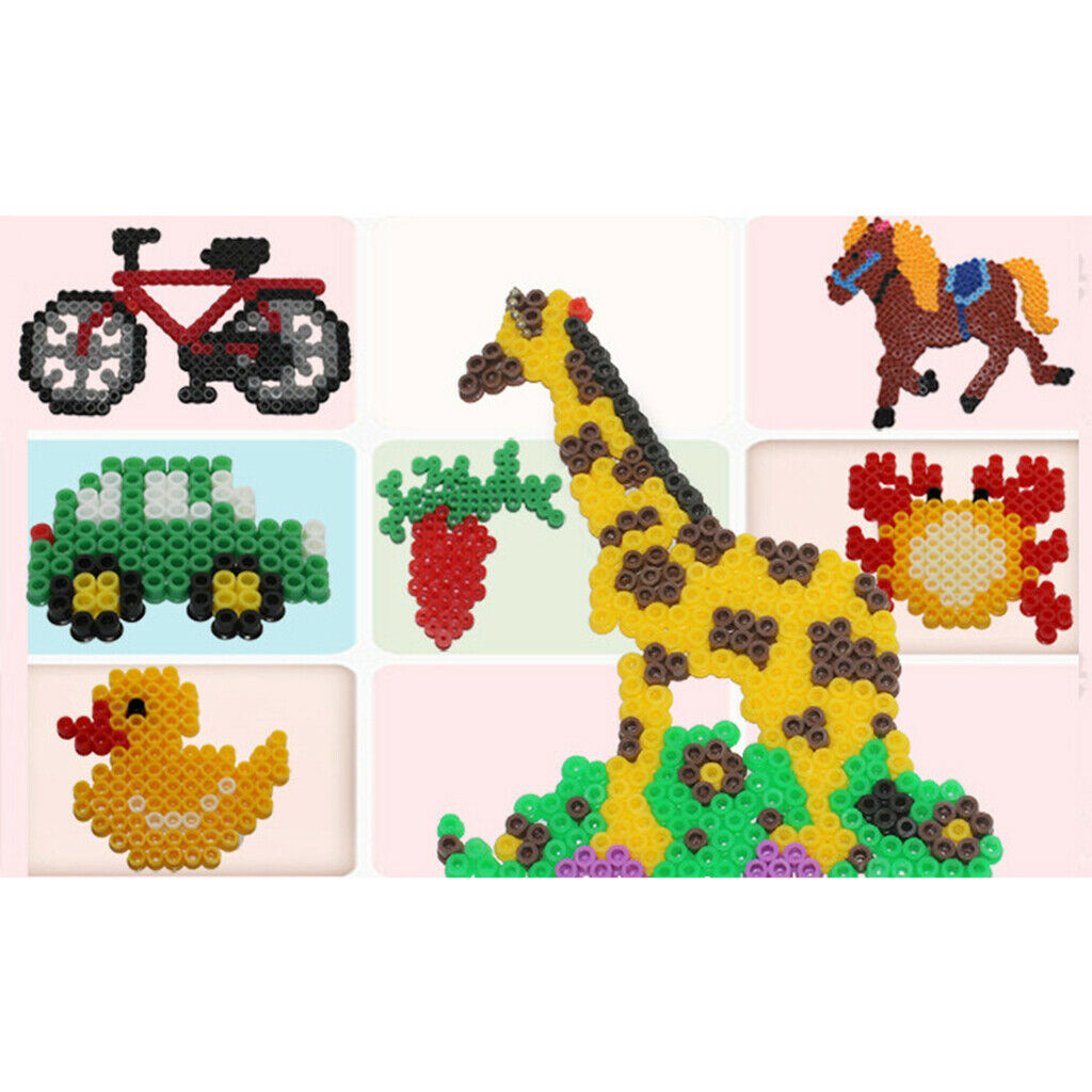 12 Pcs Clear  Hama Beads Peg Board Pegboard Template DIY Kids Children