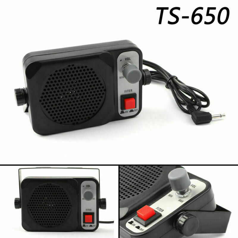 2PCS For Kenwood Yaesu ICOM Car Walkie Talkie TS-650 External Small Speaker