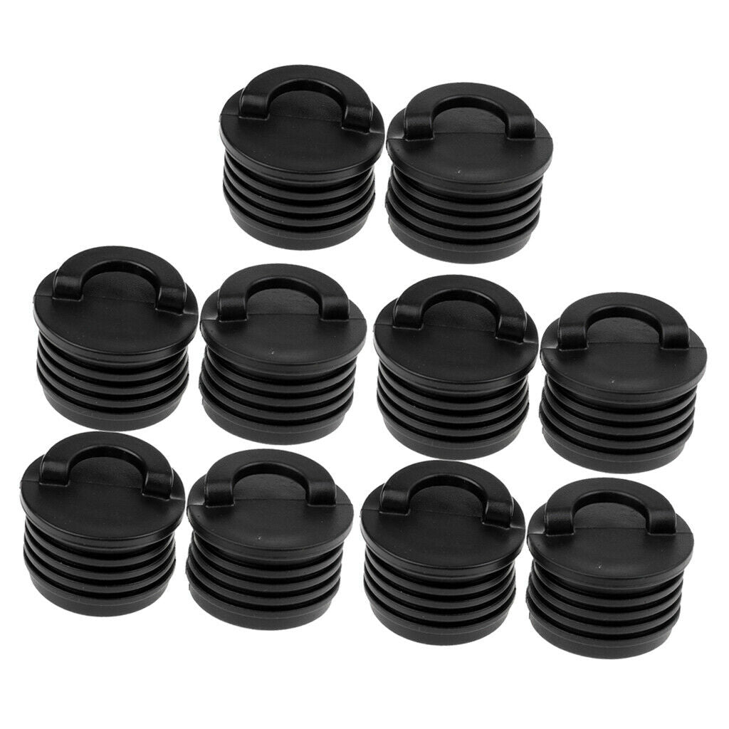 10Pcs Plastic Boat Dinghy Yacht Scupper Stopper Drain Holes Plugs Accs
