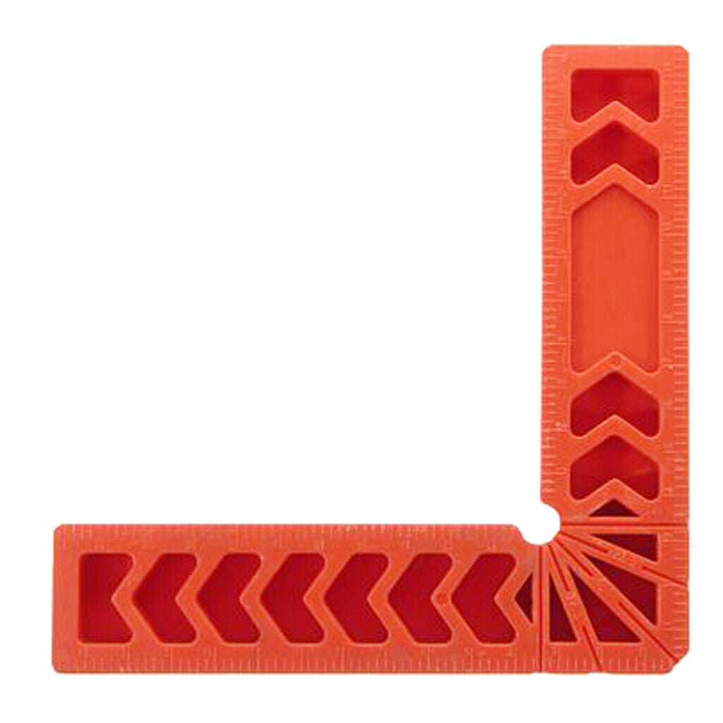 8x90 Deg L Shape Square Right Angle Clamps Corner Clamping Ruler Plastic A+B