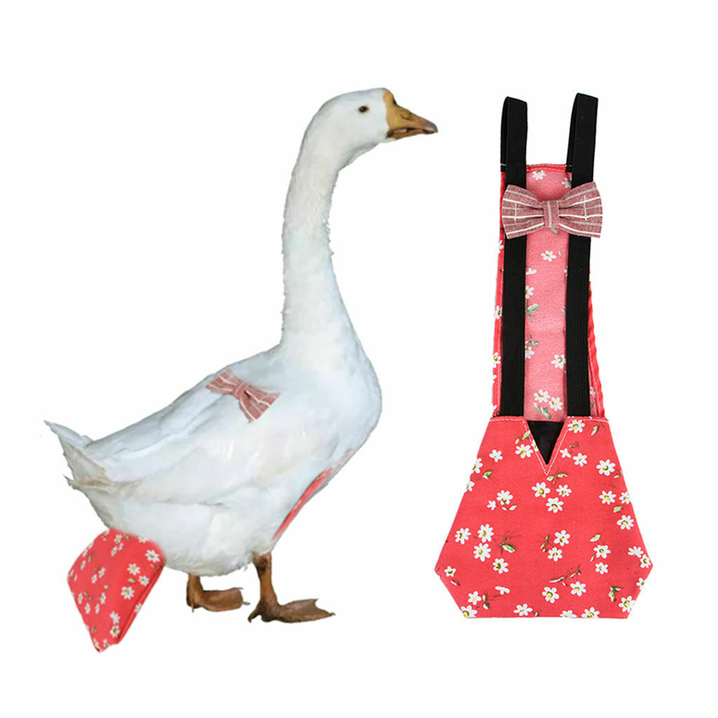 Goose Ducks Diaper Poultry Nappy Fashionable Cloth Apparel Diaper Red L