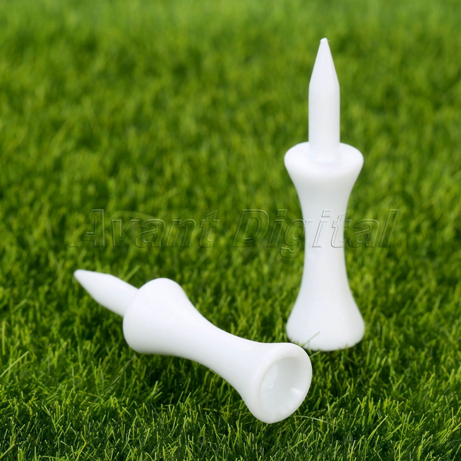 New 48mm Golf Tees Step Down Plastic Graduated Castle Tee Height Control 100pcs