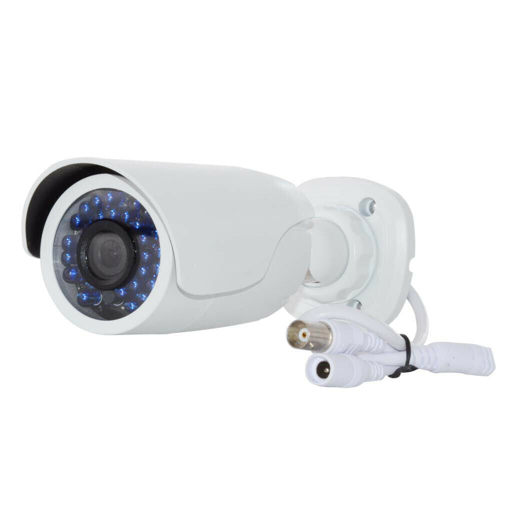 White 720P DC 12V Alloy Adjustable Outdoor Hidden Securitys Camera IP66