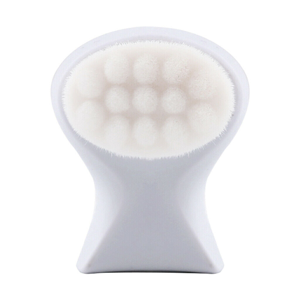 Handheld Double-sided Face Cleansing Brush Silicone Deep Cleaning Brush