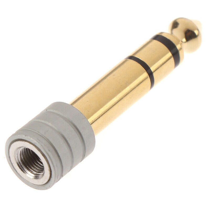 1PCS 6.35mm 1/4" Stereo Male to 3.5mm 1/8" Female Jack Plug Audio Adapter.l8