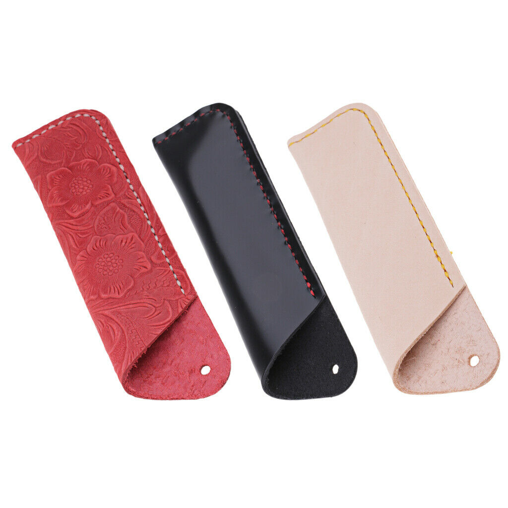Handmade Leather Case Bag Holder Stationery Storage Pouch