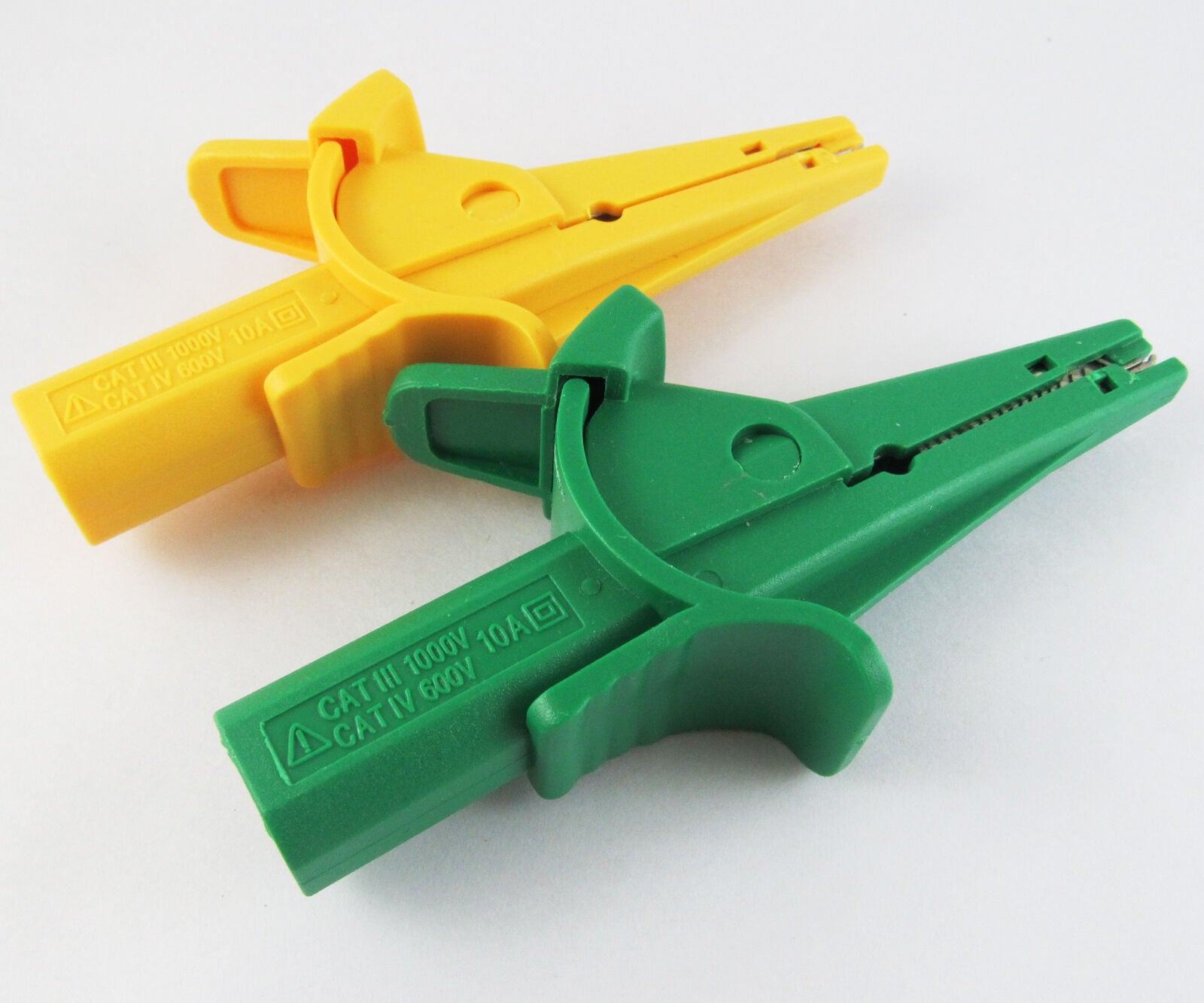 4 Colors Long Jaw Safety Alligator Clip to 4mm Banana Jack Insulated Test Adapte