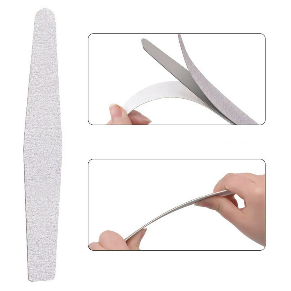 10x Nail File Buffer Adhesive Emery Board Manicure Polishing Sanding Tool 04