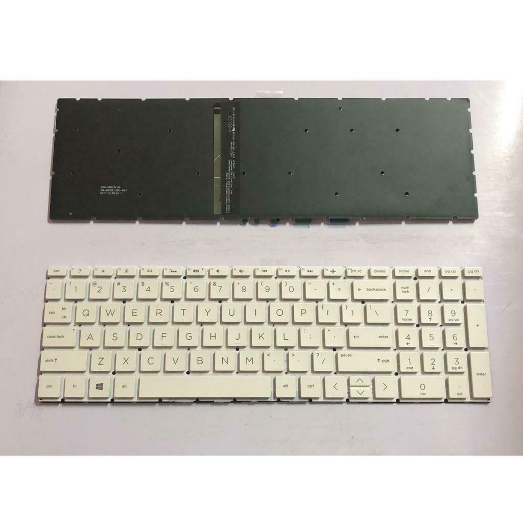 1 Packs US Backlit Keyboard For Home 15-da0000 15t-da0000 Laptop White