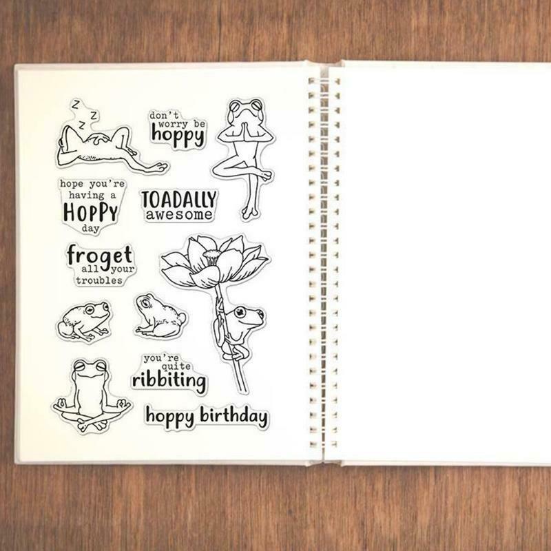 Frog Seal Stamp with Cutting Dies Stencil DIY Scrapbooking Embossing Photo Album