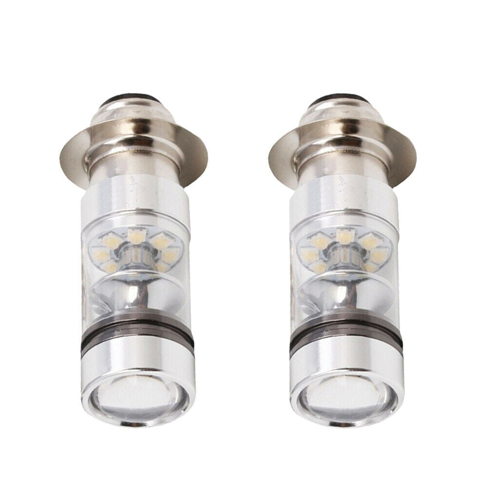 2 Pieces H6 LED Headlight Fog Driving Light Bulbs Motorcycle Modified Lights