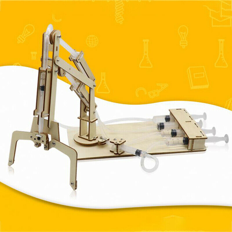 Hydraulic Mechanical Arm DIY Models Science Educational Toys Kids GiftBDAU