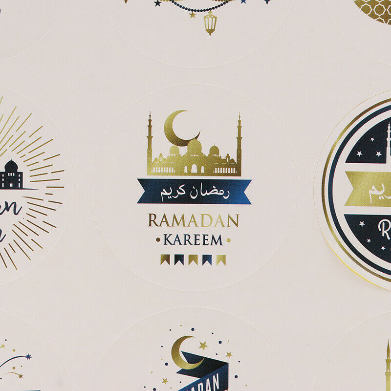 10 sheets EID MUBARAK NON Personalised Stickers RAMADAN CELEBRATION Musli.l8