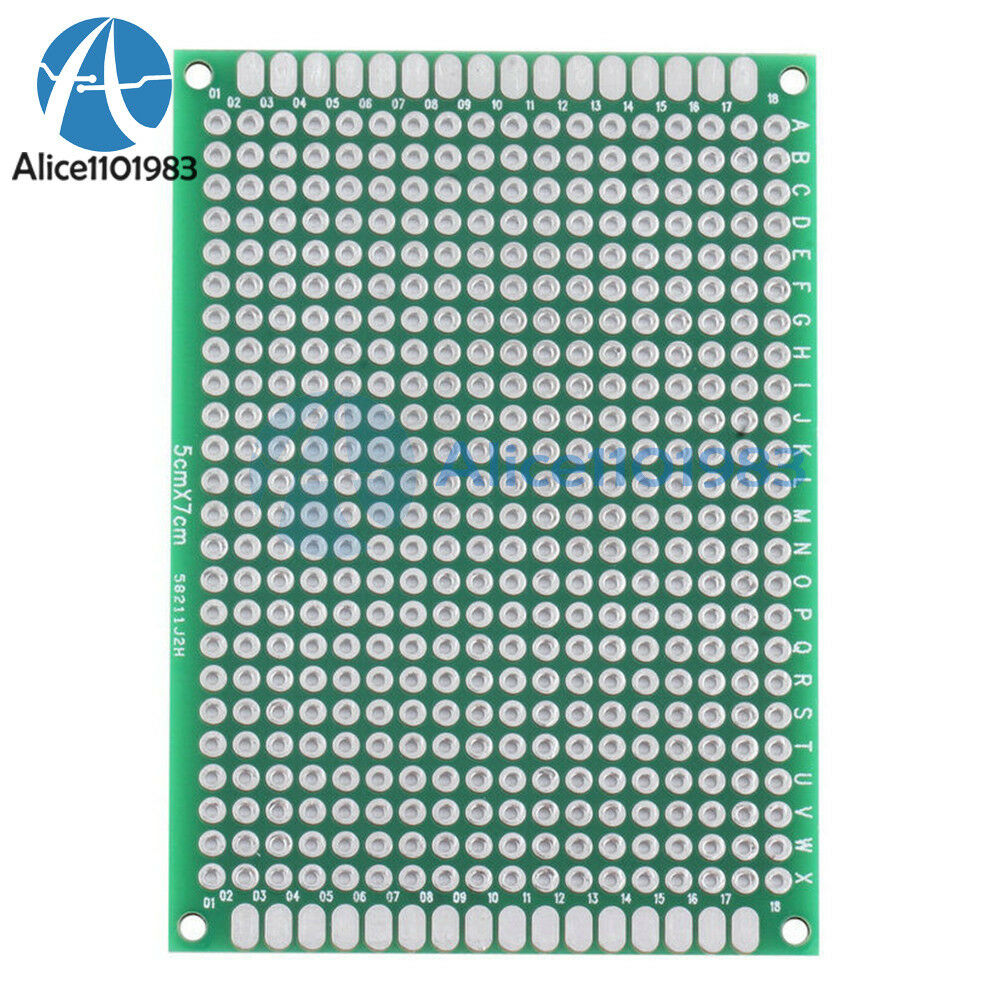 10PCS Double Side Prototype PCB Tinned Universal Breadboard 5x7 cm 50mmx70mm FR4