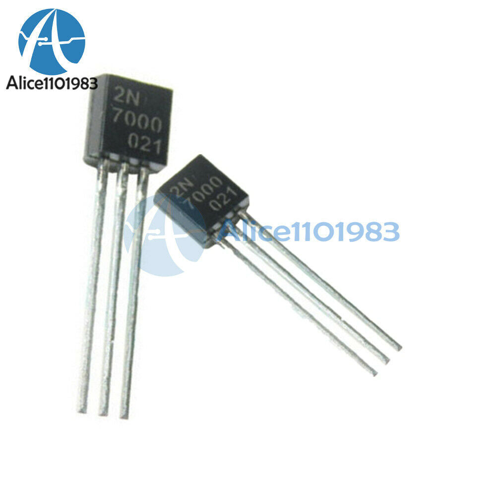 10PCS 2N7000 MOSFET N-CHANNEL 60 Volts 0.2 Amps TO-92 2N7000