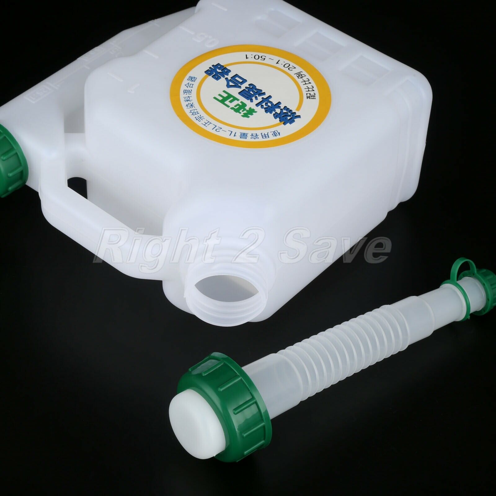 1x Fuel Mixing Bottle Chainsaw Gasoline 1L 25:1/50:1/40:1/20:1 Ratio Spare Parts