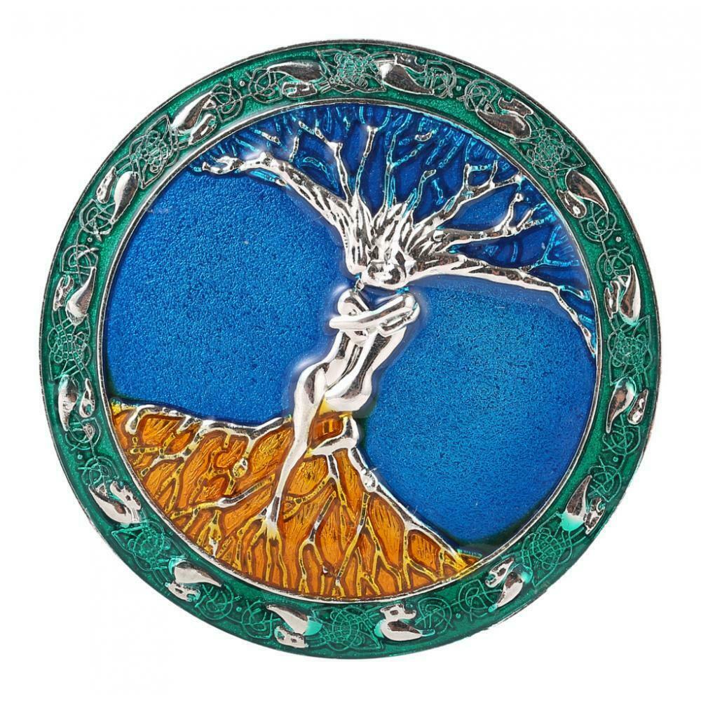 Celtic Style Tree Of Life Roots Branches Round Belt Buckle For Mens
