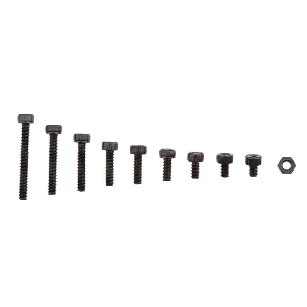 280 Pcs M3 Screws 4mm-25mm Hex Socket Kit Set Jig Caps