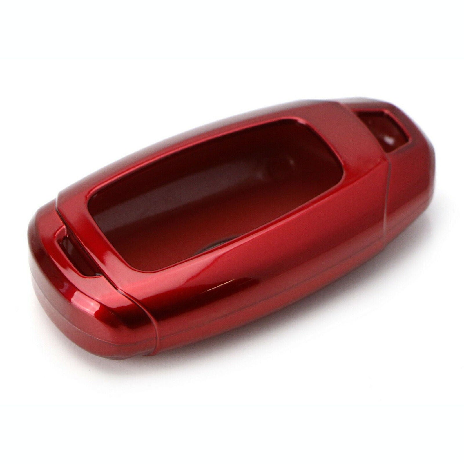Red Gloss Finish Hard Shell Key Fob Cover For Hyundai Kona Veloster Elantra GT