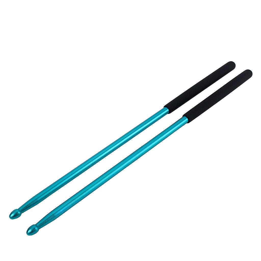 Pack of 2 5A Drum Set Mallets Rods Drumstic Great Balance 405mm Blue