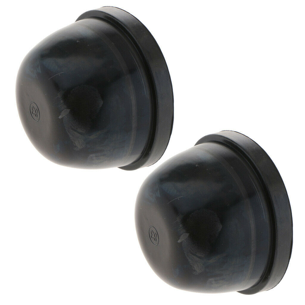 2X Universal Rubber Housing Seal Cap Dust Cover Car LED Headlight 83X60mm
