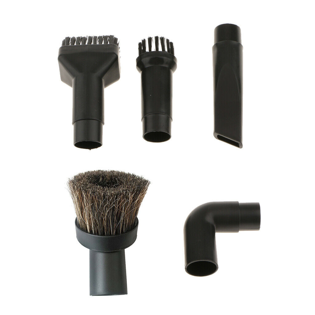 5-piece Mini Vacuum Cleaner Brushes Connector Nozzle Head Attachment 32mm