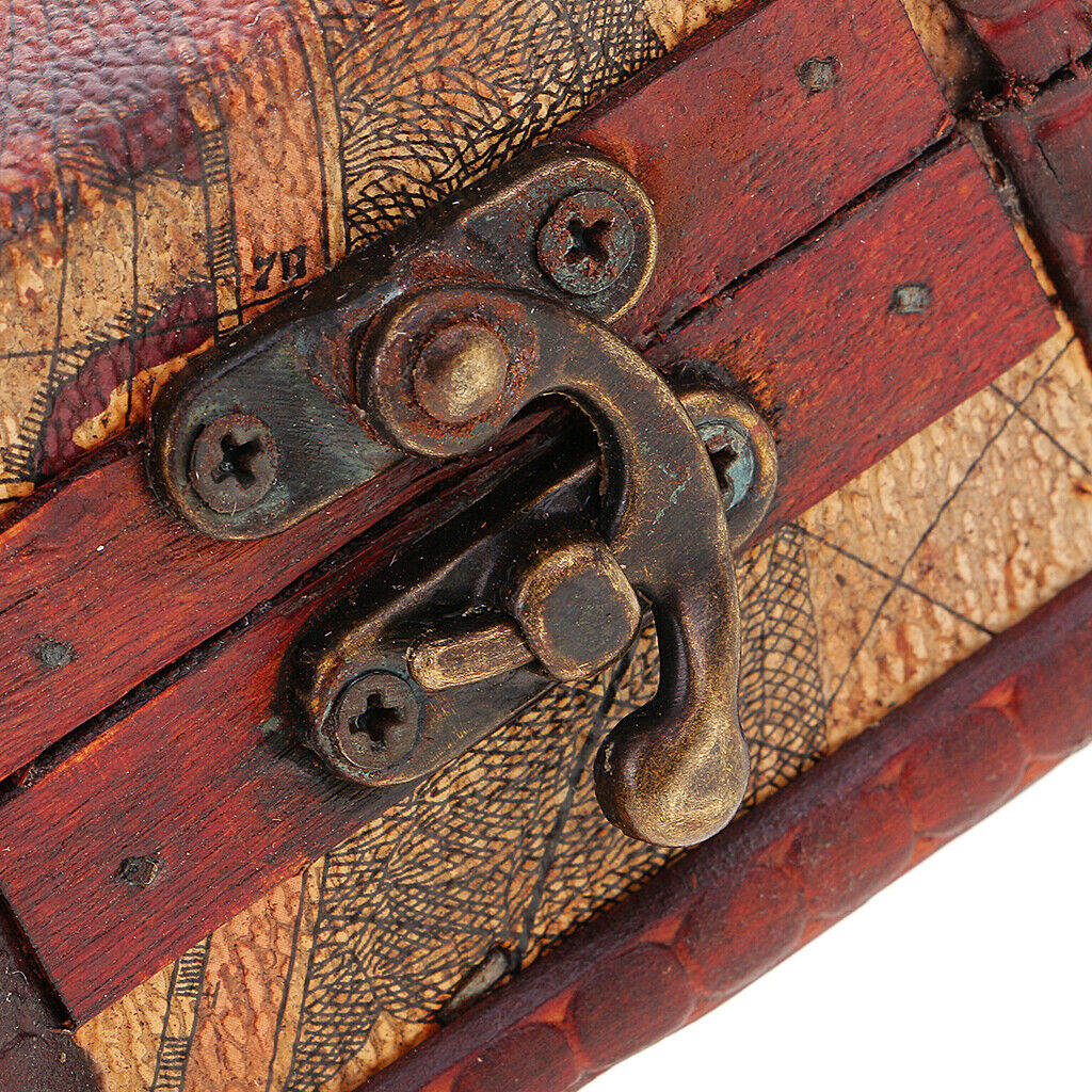 Handmade Wooden Storage Box With Metal Lock