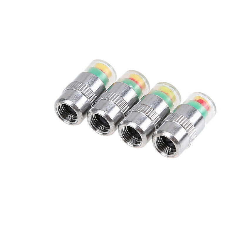 4pcs Car Tyre Stem Valve Caps Decor Cover Wheel Pressure Tire Air Sensor Dust