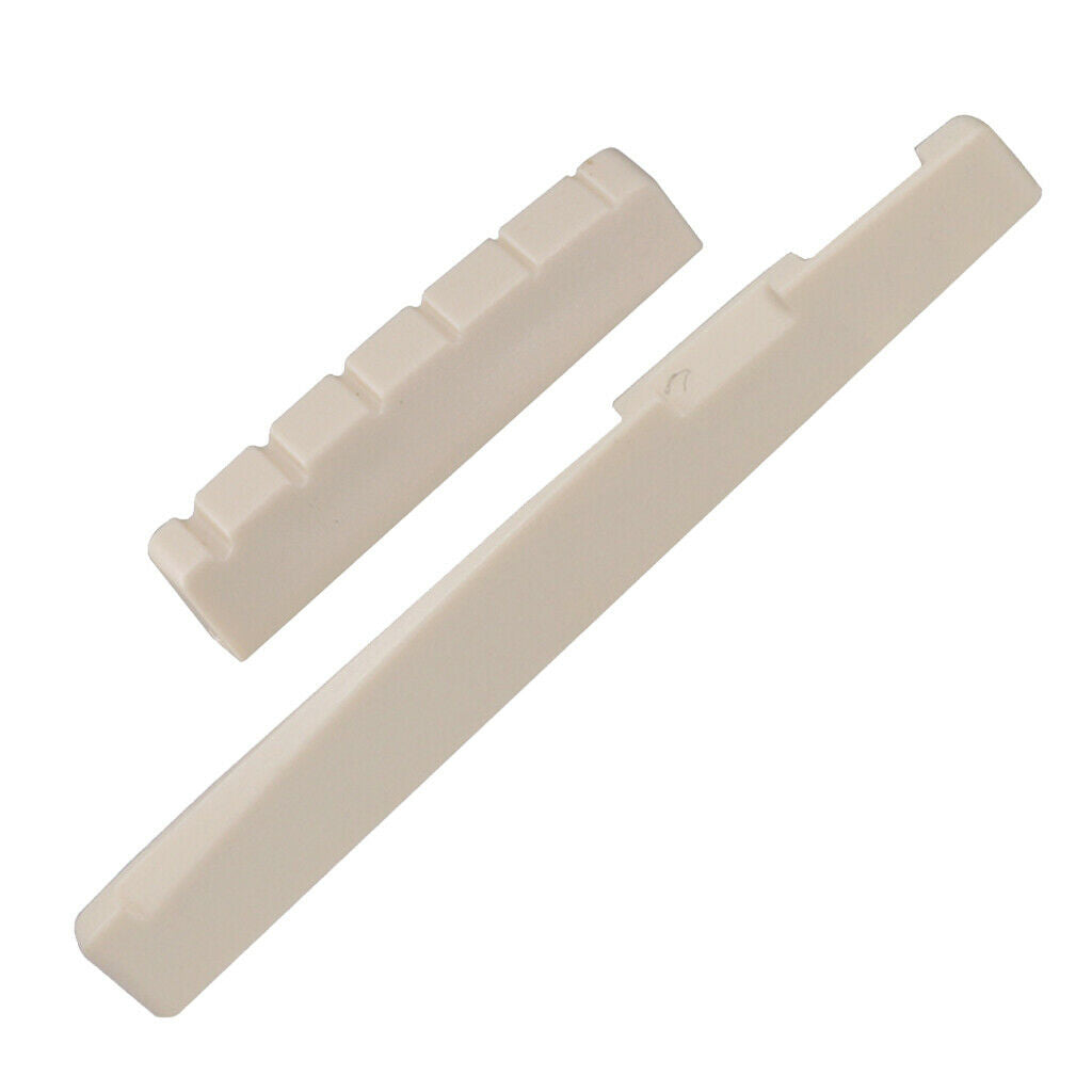 Acoustic guitar saddle nut for left-handers, slot for guitar lovers