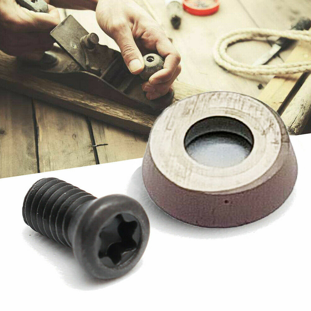 10mm Round Carbide Insert Cutter with Screws for Woodworker Wood Turning Tool