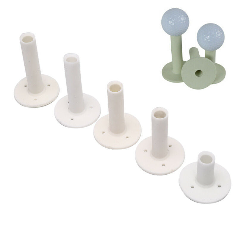 5pcs/set White Golf Rubber Tee 5 Different Size Tees Holders Rubber T .l8