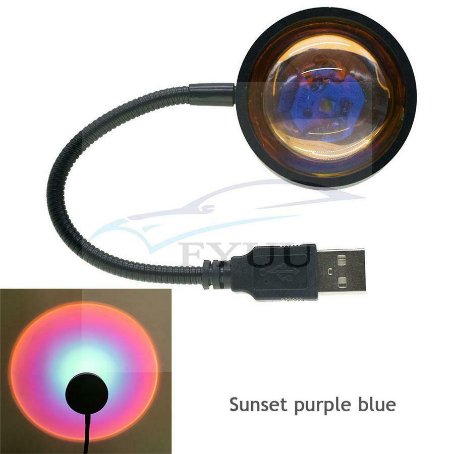 Sunset Projection Lamp USB Led Atmosphere Light Moblie phone adapter for TikTok