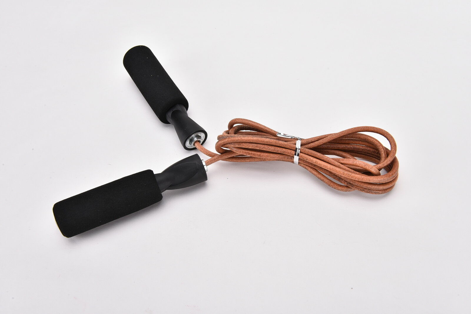 Leather Skipping Speed Rope Adjustable Weighted Boxing Jump Gym Exercise N uuJDD
