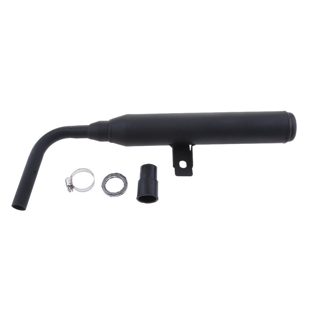 Metal Exhaust Muffler Silencer Pipe Assembly Kit, Replaces Parts for Yamaha PW50