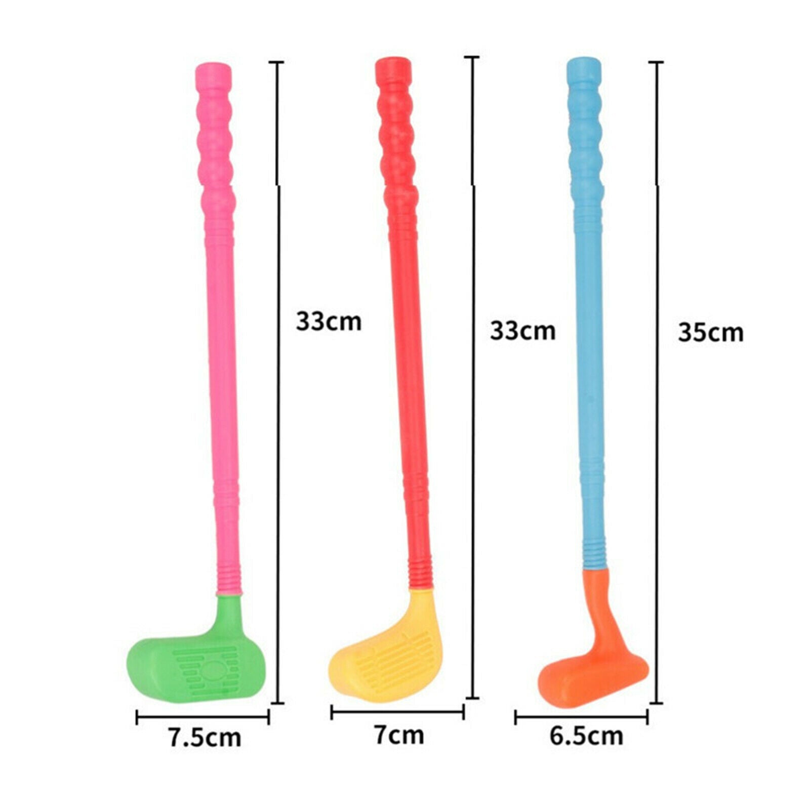 Kids Golfs Set Practice Plastic Mini Putter Club Caddy Balls Sports Game