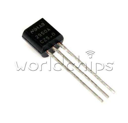 10PCS LP2950-3.3 IC REG LDO 3.3V 0.1A TO92 W