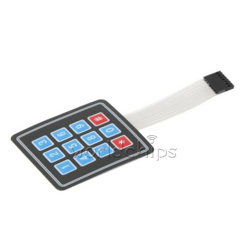 Matrix Array 12 Key Membrane Switch Keyboard For Arduino AVR 4x3
